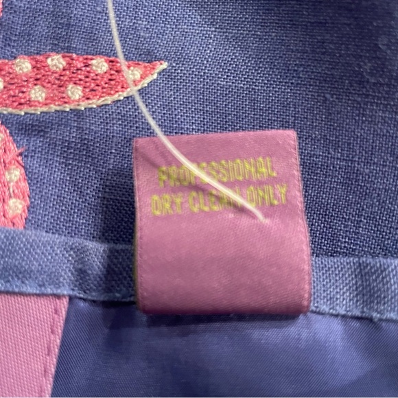 CJ Laing NWT sapphire a line starfish skirt 100% linen size 6 - Picture 9 of 10